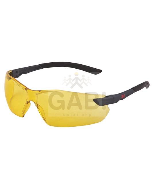 okulary ochronne z żółtymi szkłami